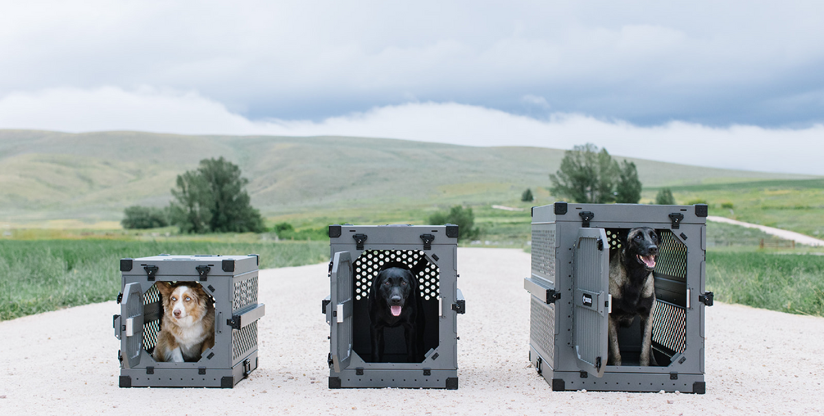 Rock Creek Crates size comparison of 3 collapsible crates