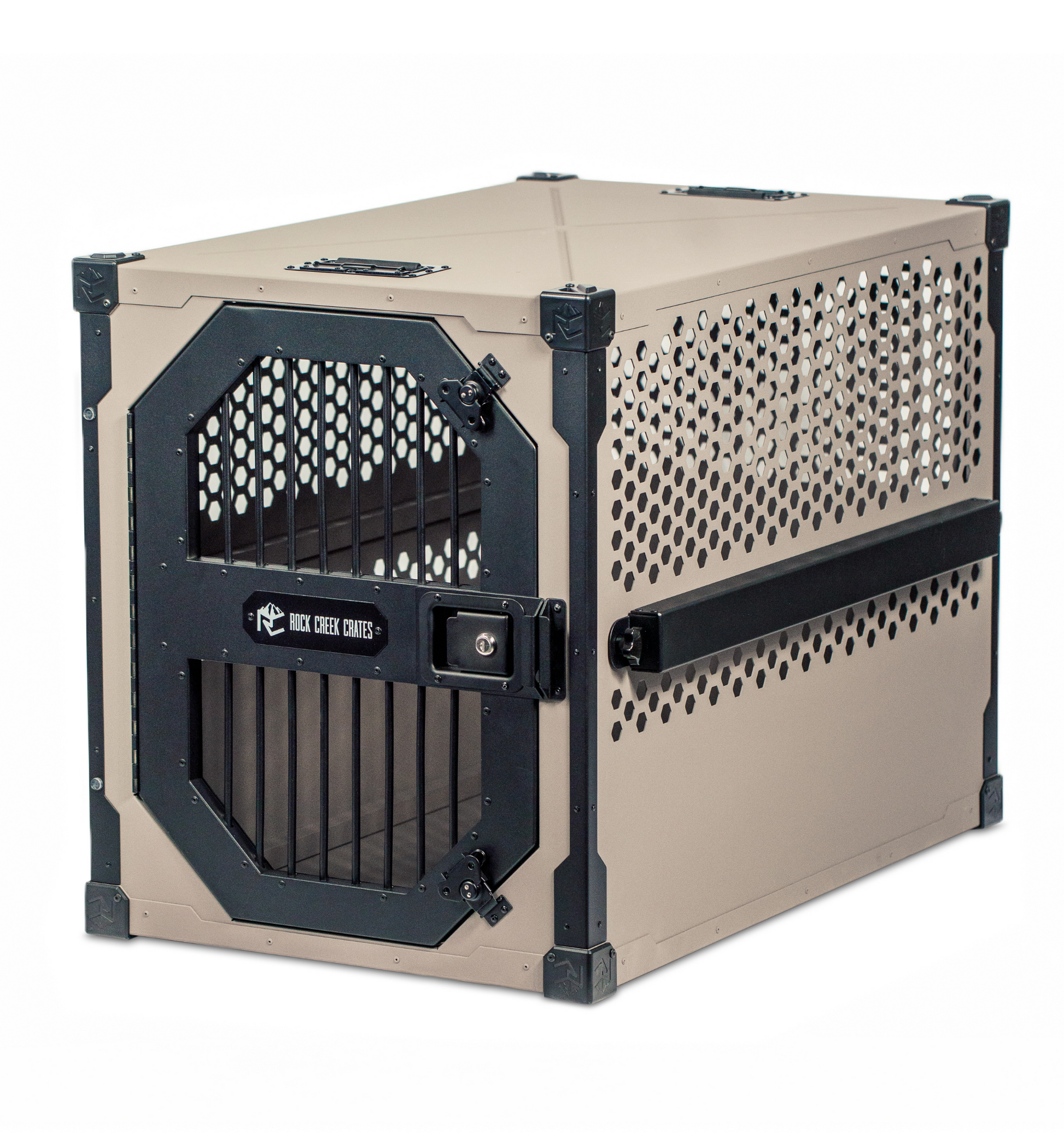 Stationary dog crate by Rock Creek Crates