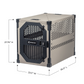 Large Grey Stationary dog crate by Rock Creek Crates