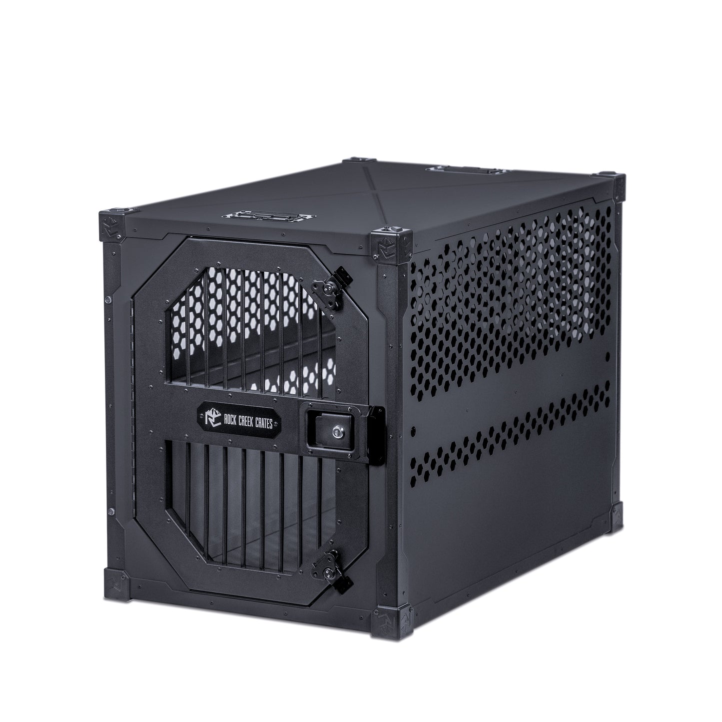 Midnight Black Stationary dog crate by Rock Creek Crates